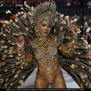 Fotos Mayara Lima : Rainha de Bateria da Paraíso do Tuiuti no Carnaval 2026 do Rio de Janeiro