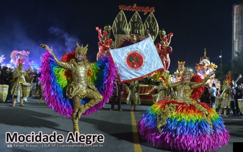 Desfile Mocidade Alegre no Carnaval 2026 de São Paulo - carnavalnobrasil.com.br