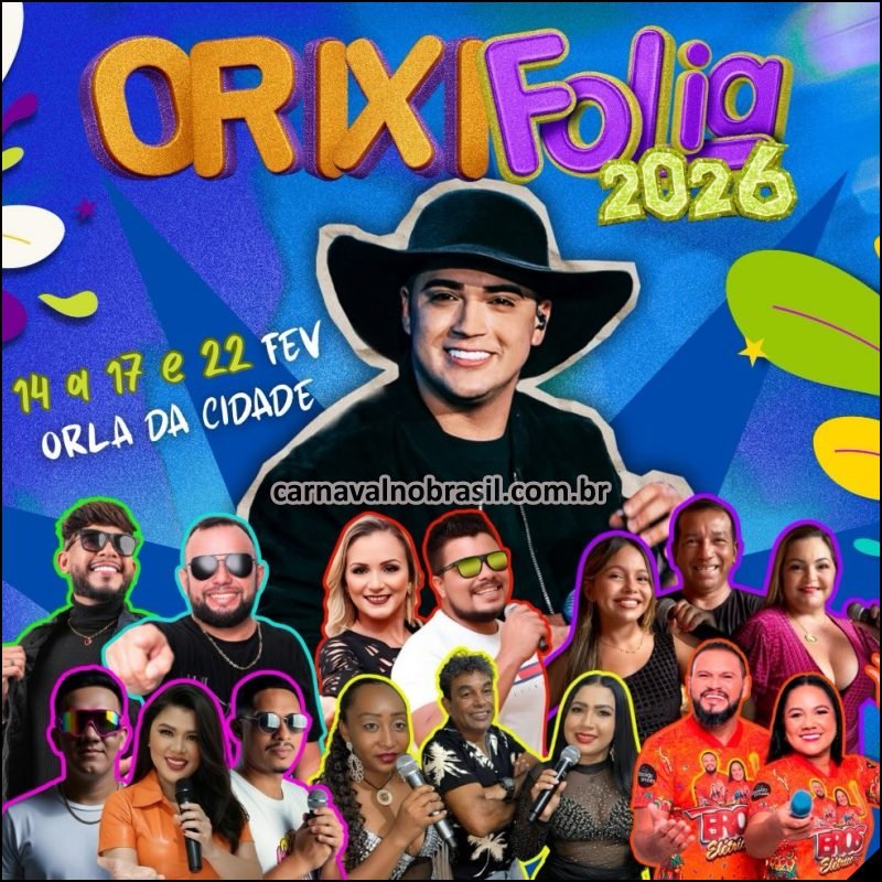 Orixifolia 2026 : programação do Carnaval de Oriximiná no Pará