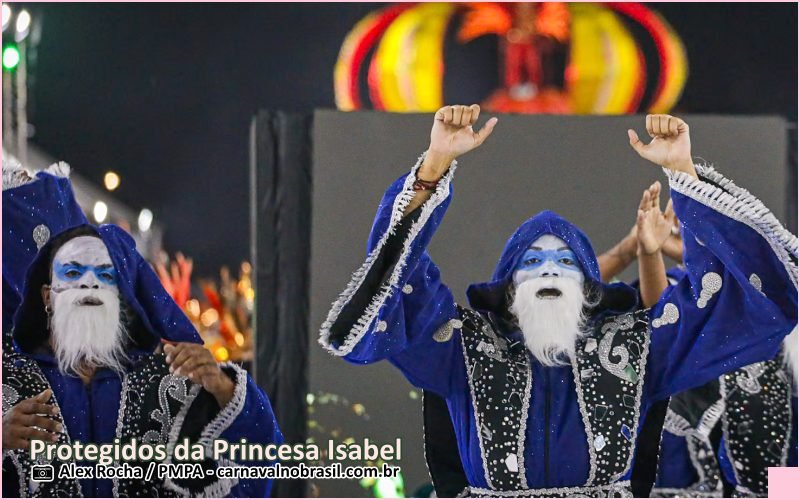 Carnaval 2026 de Porto Alegre : desfile Protegidos da Princesa Isabel - carnavalnobrasil.com.br