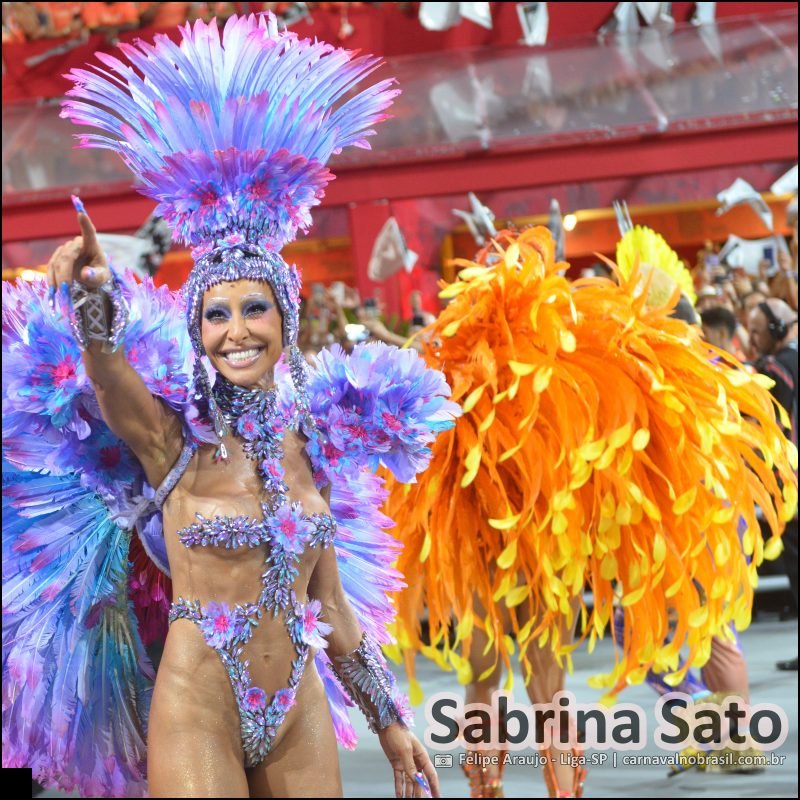 Sabrina Sato no desfile da Gaviões da Fiel no Carnaval 2026 de São Paulo