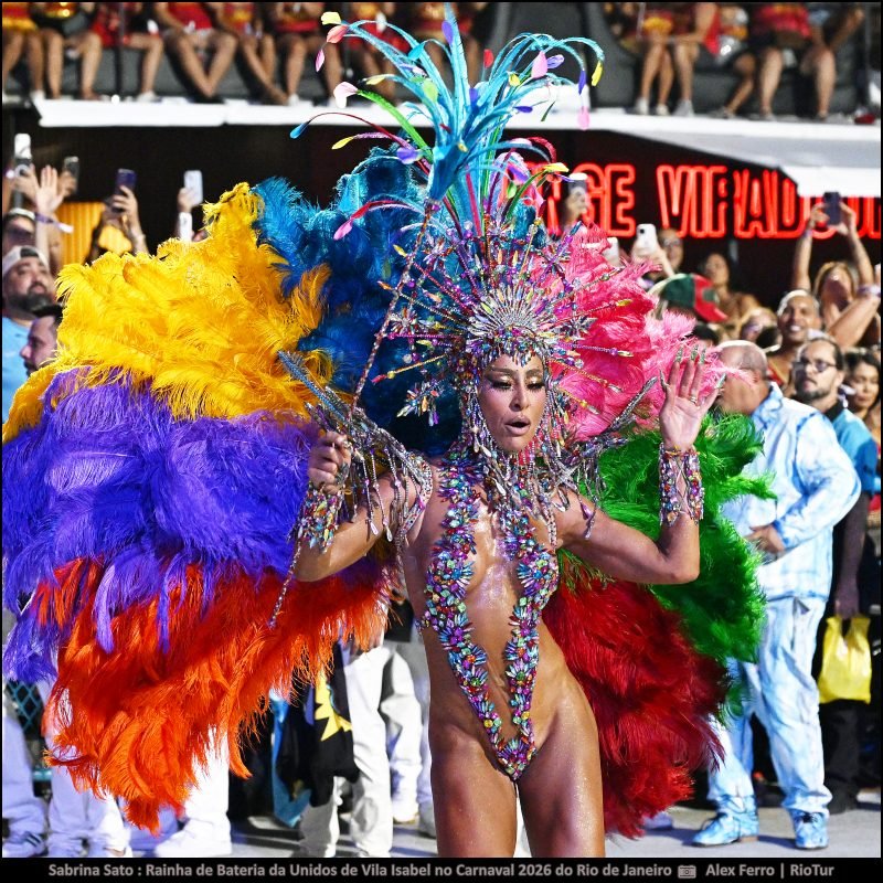 Fotos Sabrina Sato : Rainha de Bateria da Unidos de Vila Isabel no Carnaval 2026 do Rio de Janeiro
