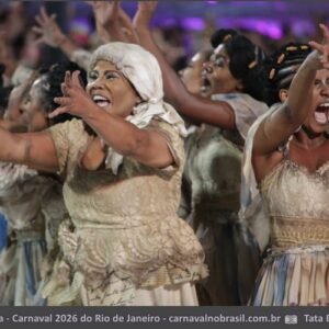 Desfile Unidos da Tijuca no Carnaval 2026 do Rio de Janeiro