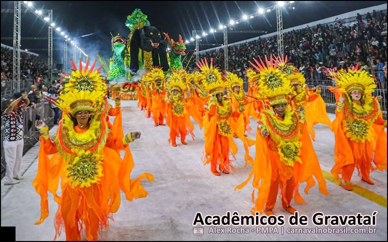 Carnaval 2026 de Porto Alegre : desfile Acadêmicos de Gravataí - carnavalnobrasil.com.br